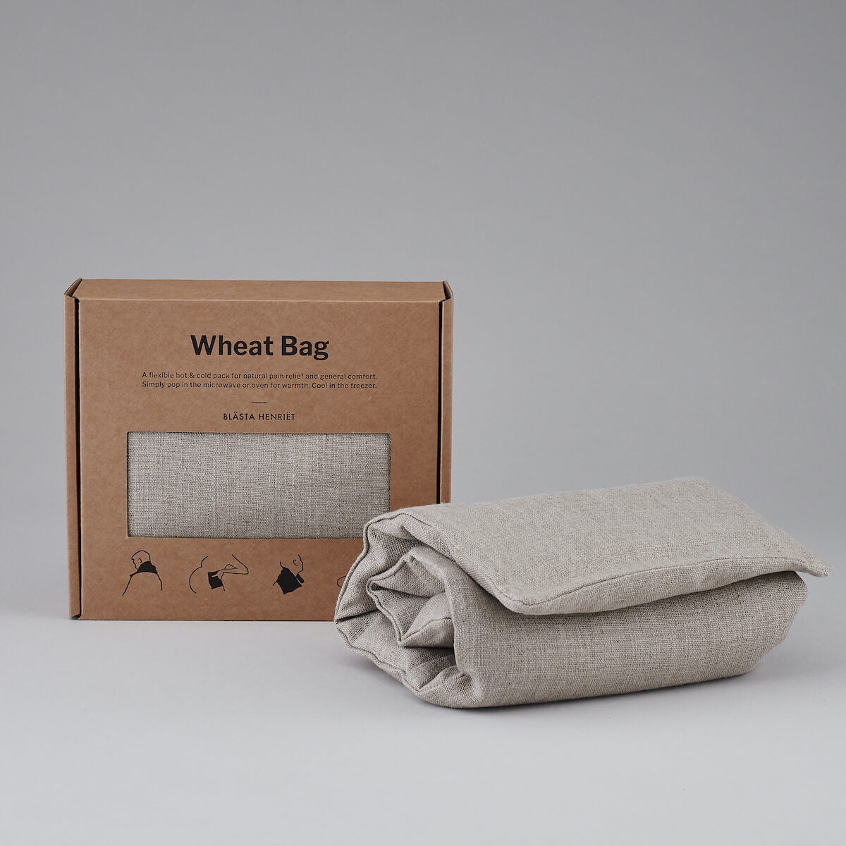 plain linen wheat bag